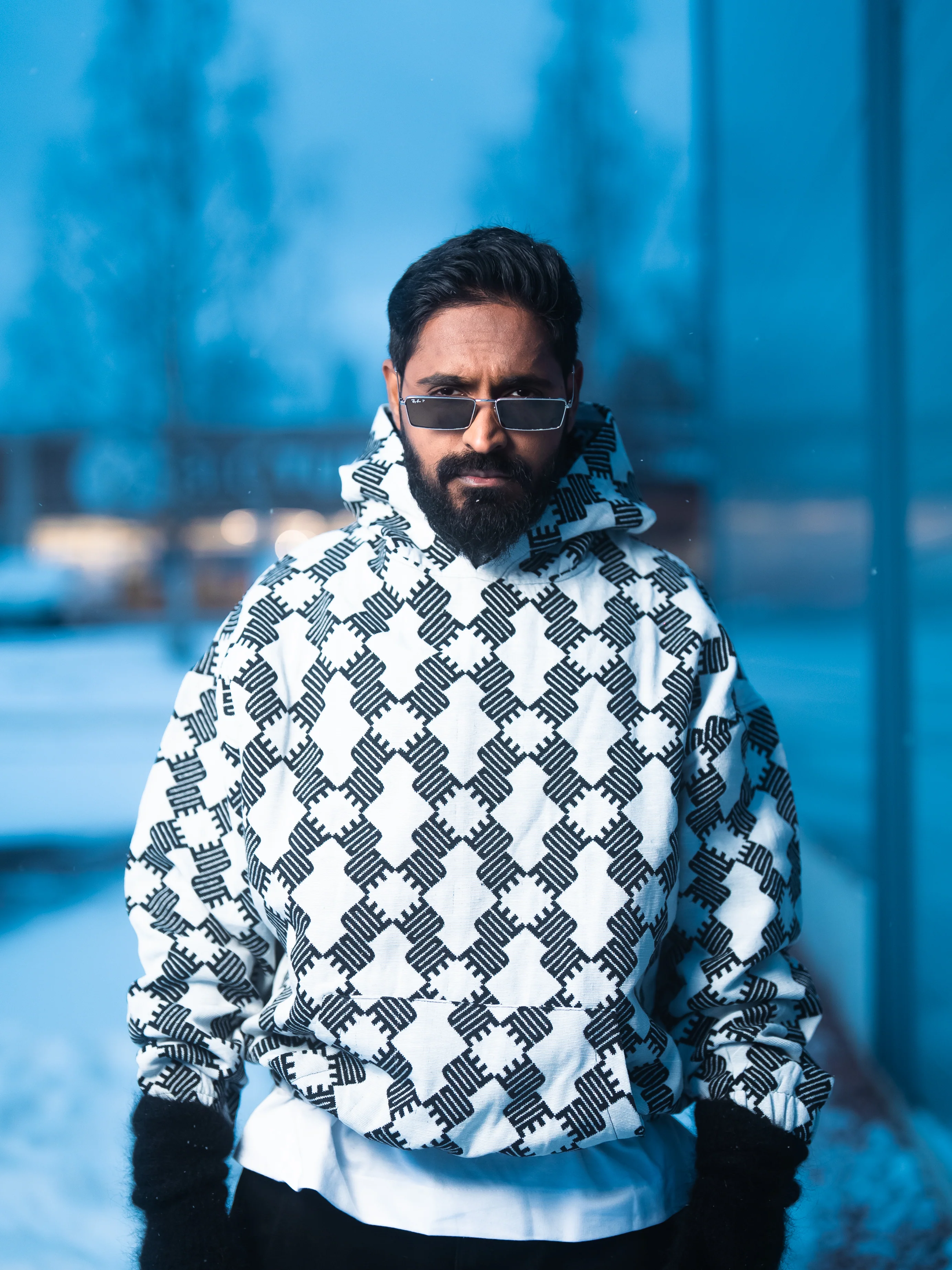 DRVN " - 10/20 " JACQUARD HOODIE - Image 4