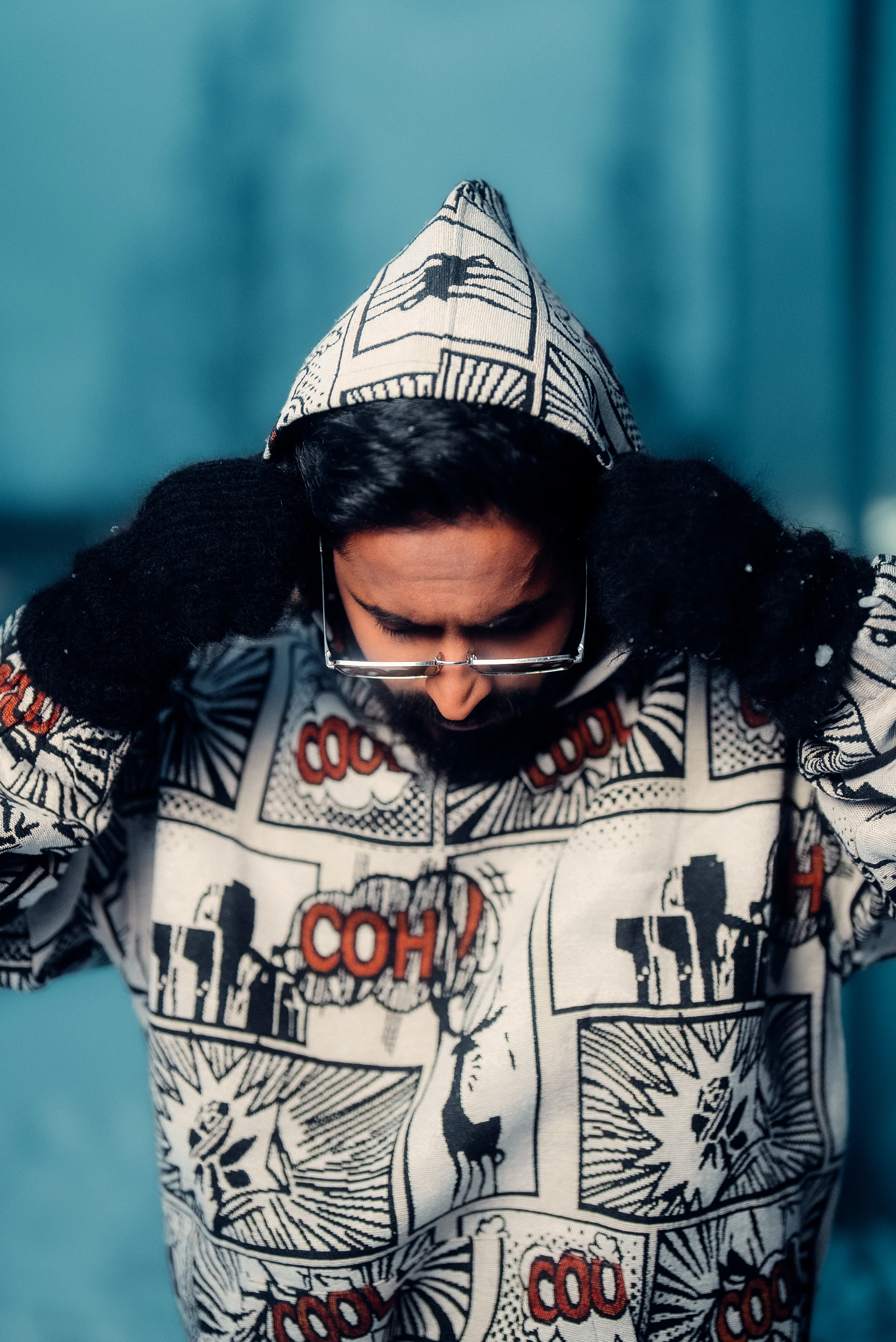DRVN "INKC" JACQUARD HOODIE - Image 4