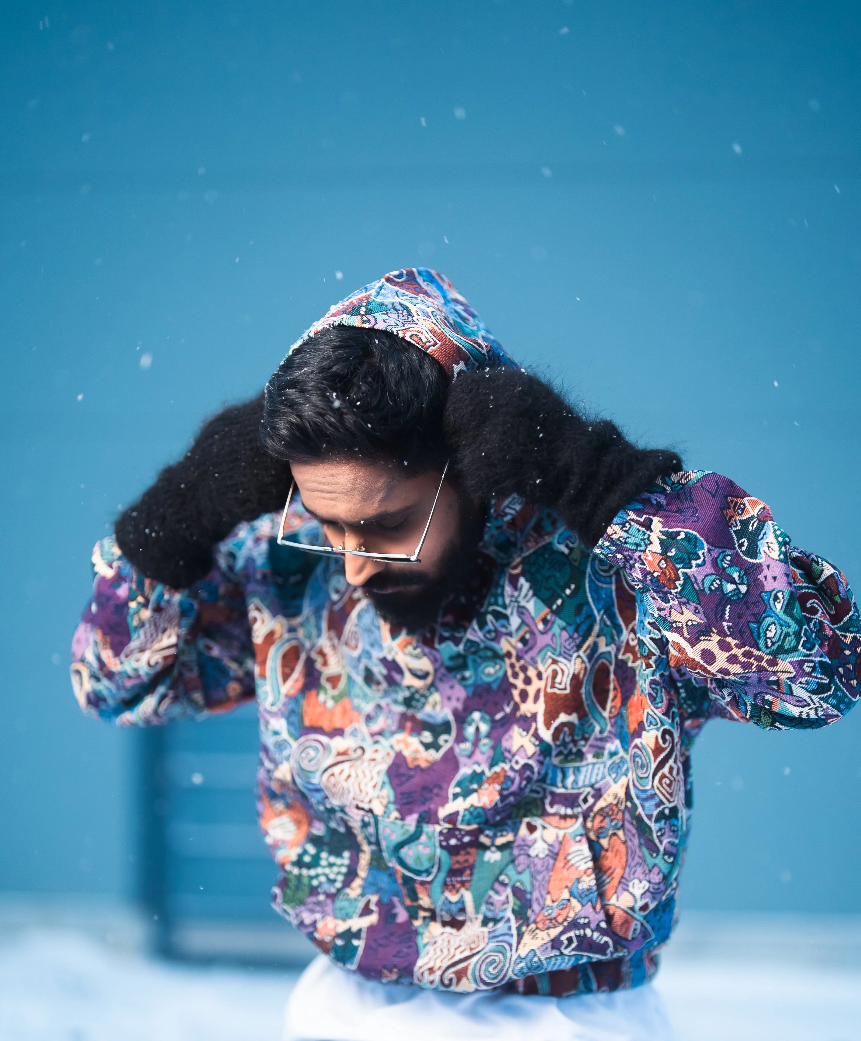DRVN "SCRIBBLED FURY " JACQUARD HOODIE - Image 6