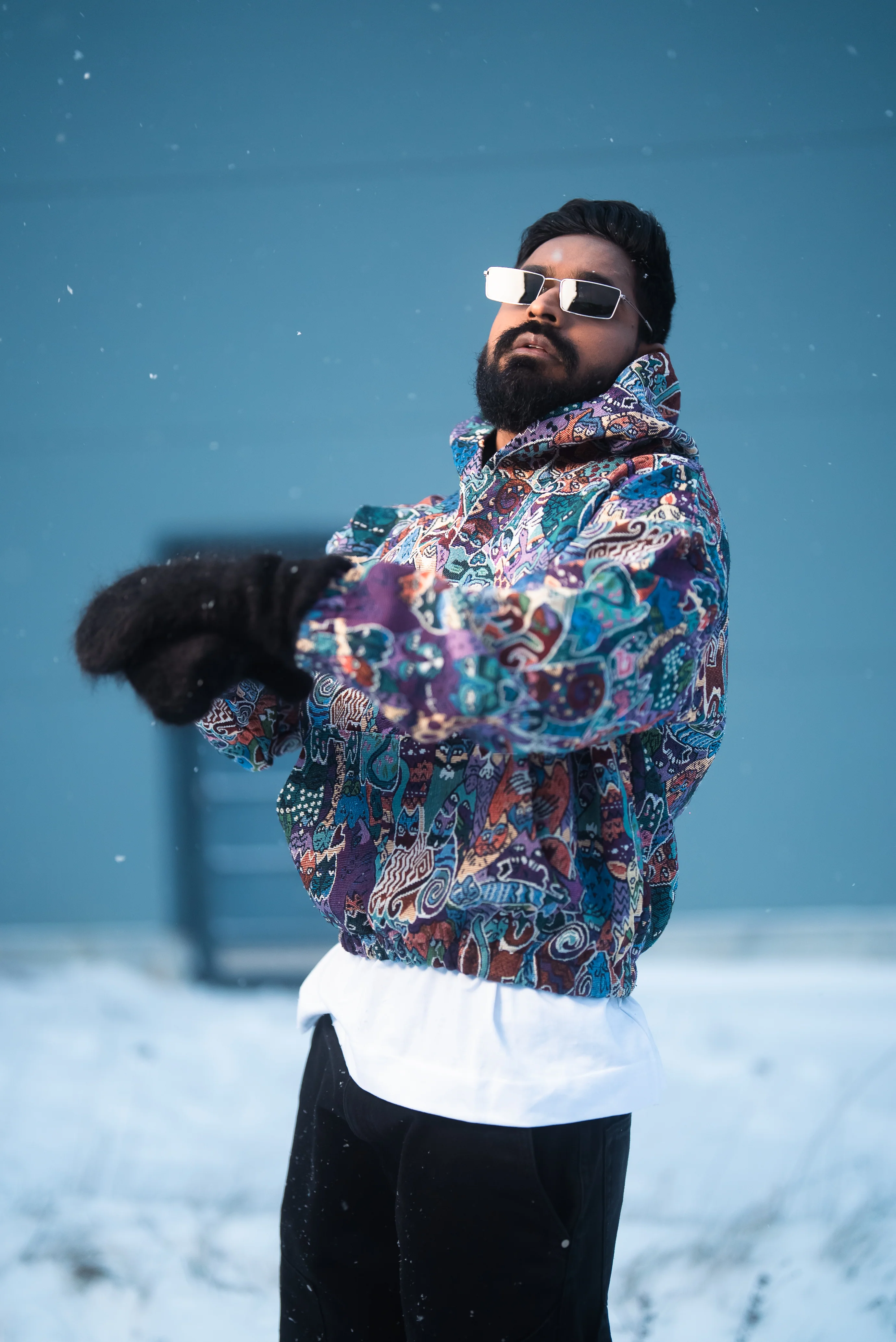 DRVN "SCRIBBLED FURY " JACQUARD HOODIE - Image 9