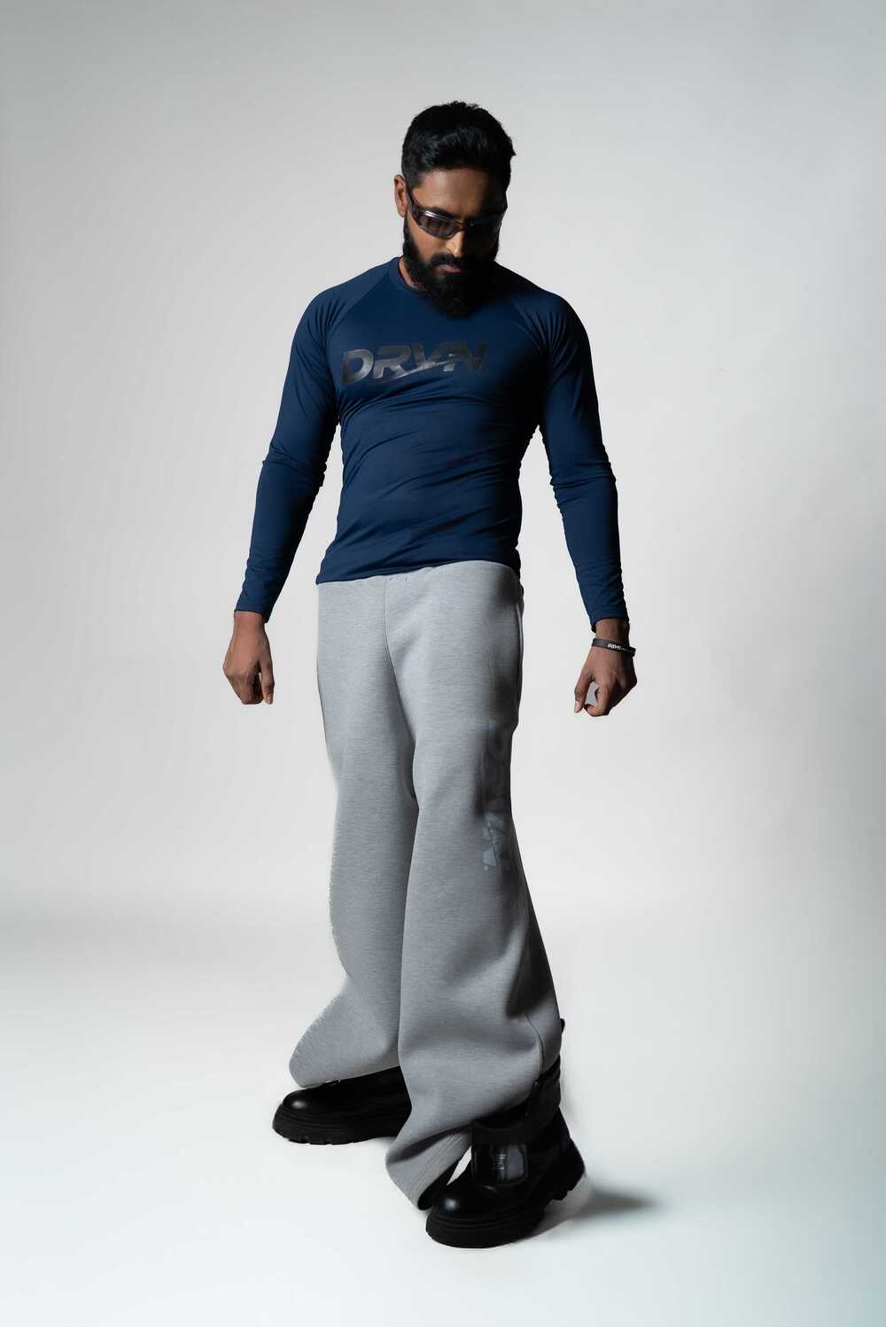 DRVN OXFORD BLUE COMPRESSION FULL SLEEVE - Image 3