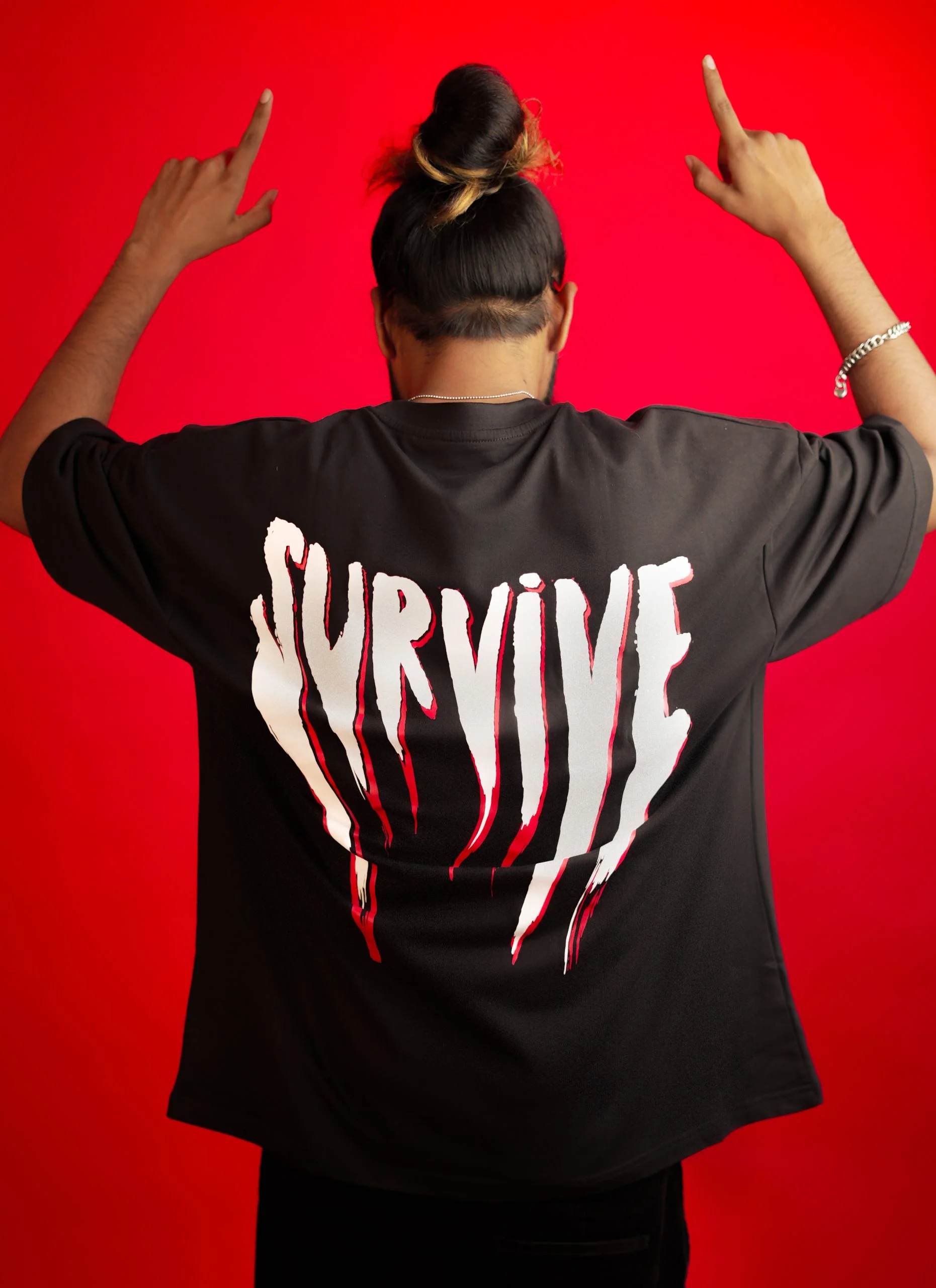 SURVIVE BLACK T-SHIRT - Image 5